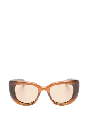 Saint Laurent Eyewear Howl square-frame sunglasses - Brown