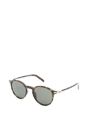 Montblanc tortoiseshell-effect round-frame sunglasses - Brown