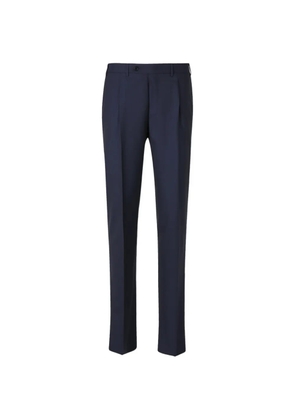 Canali pleated wool trousers - Blue