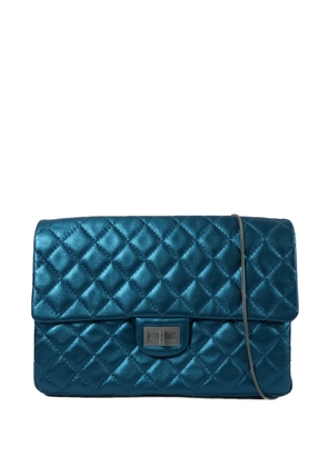 CHANEL Pre-Owned medium 2.55 Reissue diamond-quilted lambskin shoulder bag - Blue