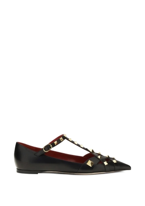 Valentino Garavani Studdy cage flat pumps - Black