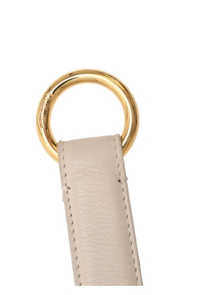 Loro Piana Pre-Owned round-buckle leather belt - Neutrals