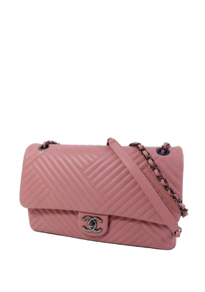 CHANEL Pre-Owned CC turn-lock chevron-quilted shoulder bag - Pink