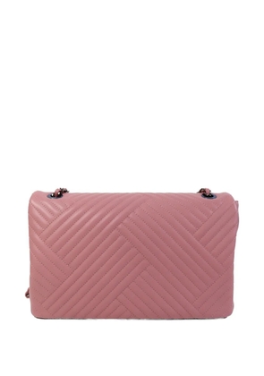 CHANEL Pre-Owned CC turn-lock chevron-quilted shoulder bag - Pink