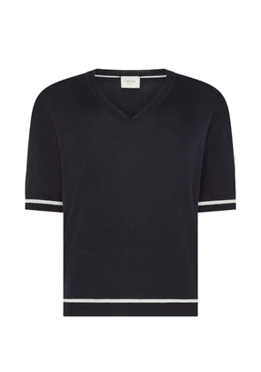 Cruna Elsa stripe-trim T-shirt - Black