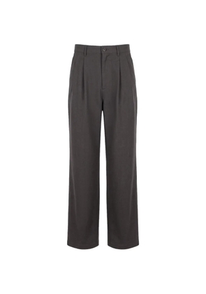 Danton pleated straight-leg trousers - Grey