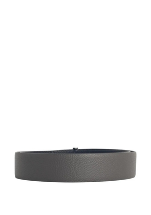 TOM FORD T Icon grained-leather belt - Grey