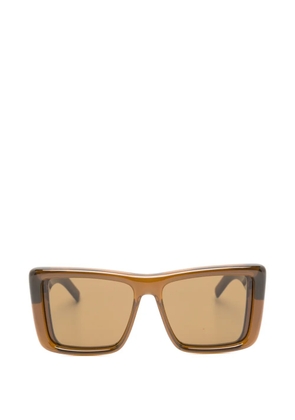 Saint Laurent Eyewear Howl square-frame sunglasses - Brown