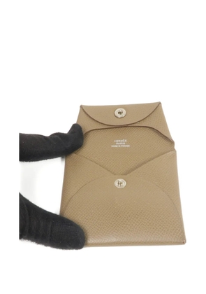 Hermès Pre-Owned Bastia Epsom wallet - Neutrals