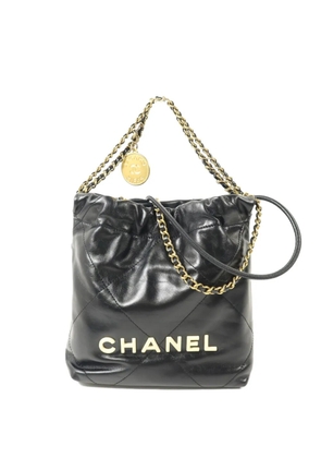 CHANEL Pre-Owned 22 Mini chain-strap shoulder bag - Black