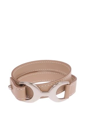Hermès Pre-Owned Pavane Double Tour bracelet - Brown