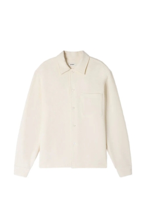SANDRO textured shark collar shirt - White