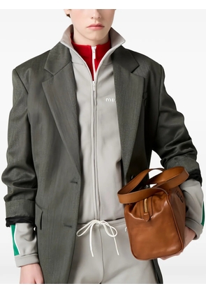 Miu Miu technical yarn zipper sweatshirt - Grey