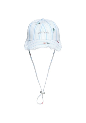 Jacquemus Le Artichaut frayed-trim baseball cap - Blue