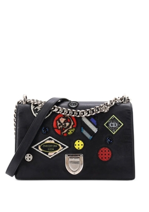 Christian Dior Pre-Owned Diorama Flap Bag Patch Embellished Leather Medium shoulder bag - Blue
