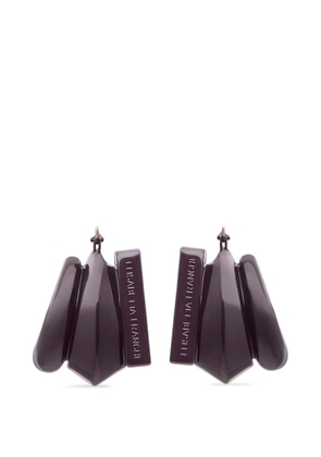 Elisabetta Franchi wrap-around geometric earrings - Purple