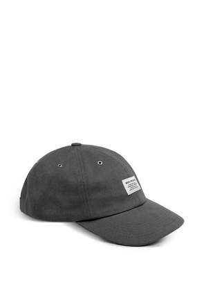 Norse Projects Bull logo-patch twill cap - Grey