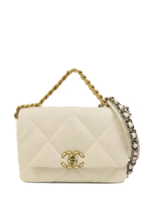 CHANEL Pre-Owned small Chanel 19 shoulder bag - Neutrals