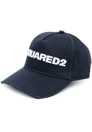 DSQUARED2 embroidered-logo baseball cap - Blue