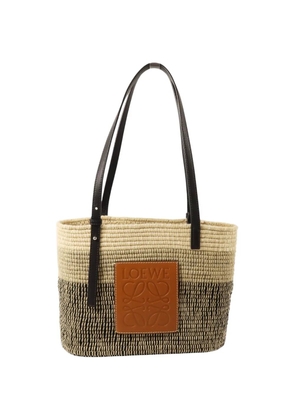 Loewe Pre-Owned Square Basket raffia tote bag - Neutrals