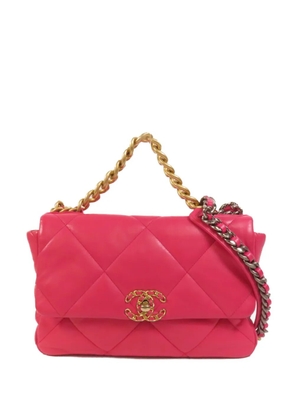 CHANEL Pre-Owned medium C19 turn-lock shoulder bag - Pink