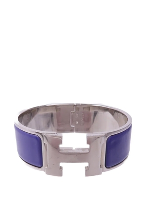 Hermès Pre-Owned Clic-Clac H enamel bracelet - Silver