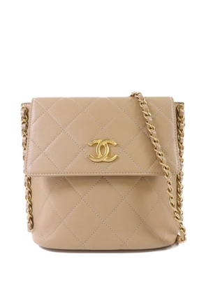 CHANEL Pre-Owned quilted CC cross body bag - Neutrals