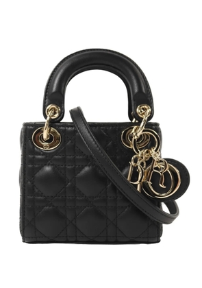 Christian Dior Pre-Owned micro Lady Dior shoulder bag - Black