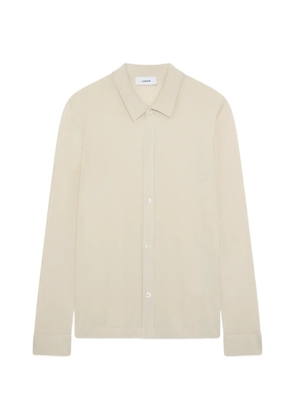 Lardini silk knitted shirt - Neutrals