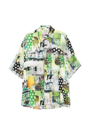Martine Rose boxy wrap shirt - Green