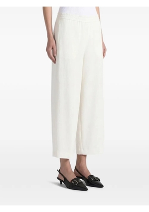 Liviana Conti elasticated-waistband trousers - White
