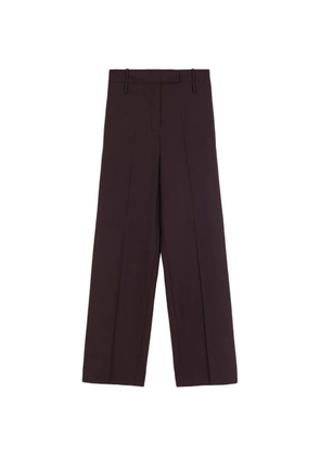 Alysi pressed-crease wide-leg trousers - Purple