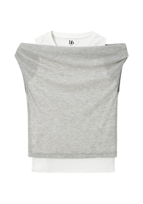 b+ab layered off-shoulder tank top - Grey
