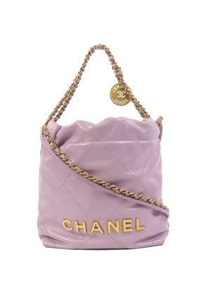 CHANEL Pre-Owned mini 22 bucket bag - Purple