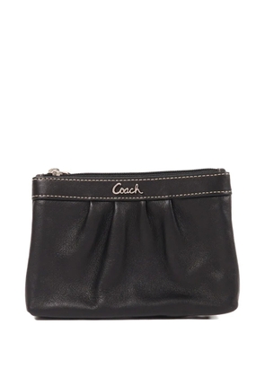 Coach Vintage pleated leather pouch - Black