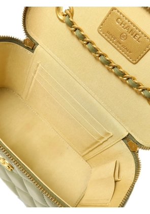 CHANEL Pre-Owned CC quilted vanity shoulder bag - Green