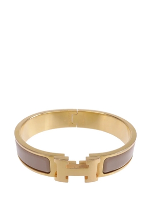 Hermès Pre-Owned Clic H enamel bracelet - Neutrals