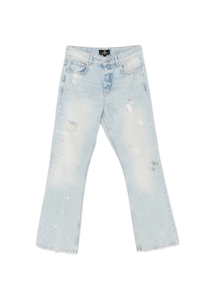 Represent paint-splatter distressed jeans - Blue