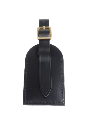 Louis Vuitton Pre-Owned buckled leather luggage tag - Black