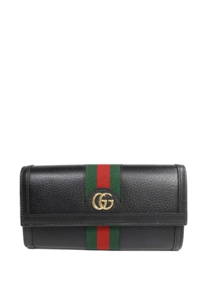 Gucci Pre-Owned Ophidia stripe wallet - Black