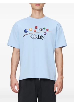 Off Duty Billiards graphic-print T-shirt - Blue