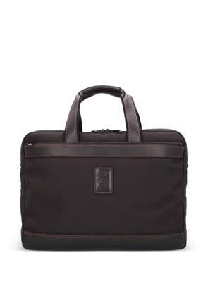 Longchamp L Boxford leather-trim briefcase - Black