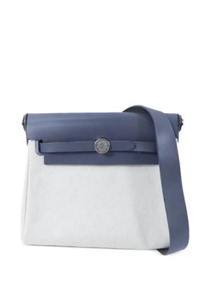 Hermès Pre-Owned mini Herbag canvas shoulder bag - Grey