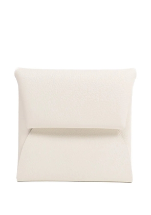 Hermès Pre-Owned Bastia leather coin purse - White