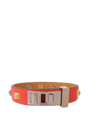 Hermès Pre-Owned 2016 Mini Dog Clous Ronds bracelet - Red