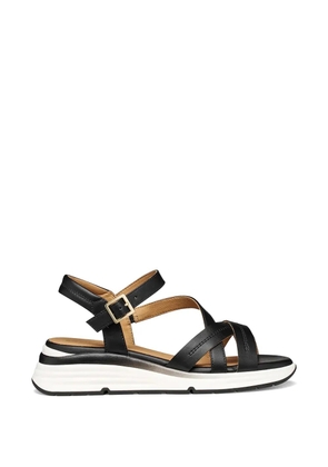 Geox crossover-strap buckle-fastening sandals - Black