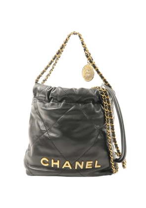 CHANEL Pre-Owned 22 quilted shoulder bag - Black