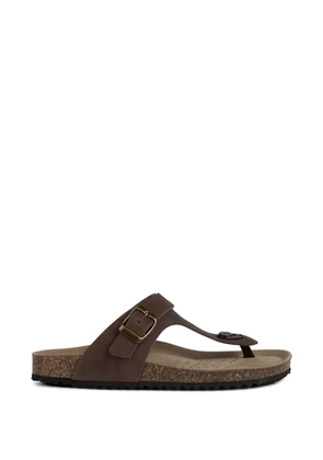 Geox buckle-fastening thong flip flops - Brown