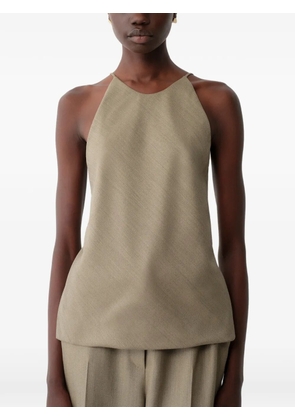 Calvin Klein open-back halterneck top - Neutrals