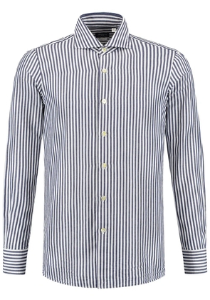 Finamore 1925 Napoli Eduardo striped cotton shirt - Blue